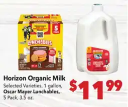 Vallarta Supermarkets Horizon Organic Milk offer