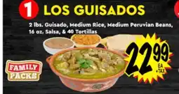 Superior Grocers 2 lbs. Guisado, Medium Rice, Medium Peruvian Beans. 16 or Salsa, & 40 Tortillas offer