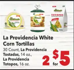Vallarta Supermarkets La Providencia White Corn Tortillas offer