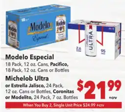Vallarta Supermarkets Modelo Especial offer