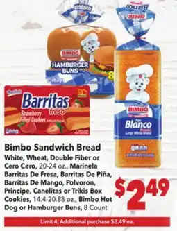 Vallarta Supermarkets Bimbo Sandwich Bread offer