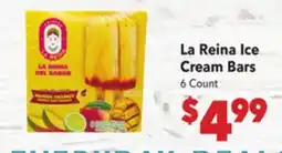 Vallarta Supermarkets La Reina Ice Cream Bars offer
