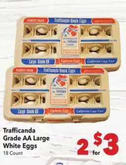 Vallarta Supermarkets Trafficanda Grade AA Large White Eggs offer