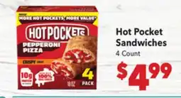 Vallarta Supermarkets Hot Pocket Sandwiches offer