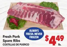 Vallarta Supermarkets Fresh Pork Spare Ribs / COSTILLAS DE PUERCO offer