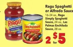Vallarta Supermarkets Ragu Spaghetti or Alfredo Sauce offer