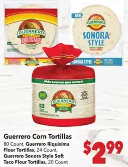 Vallarta Supermarkets Guerrero Corn Tortillas offer