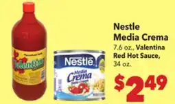 Vallarta Supermarkets Nestle Media Crema offer