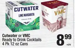 Super King Markets Cutwater or VMC Ready to Drink Cocktails offer