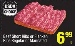 Super King Markets Beef Short Ribs or Flanken Ribs Regular or Marinated offer