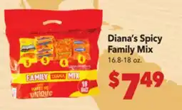 Vallarta Supermarkets Diana's Spicy Family Mix offer