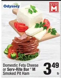 Super King Markets Domestic Feta Cheese or Serv-Rite Bar'M Smoked Pit Ham offer