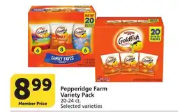Vons Pepperidge Farm Variety Pack offer