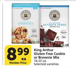 Vons King Arthur Gluten Free Cookie or Brownie Mix offer