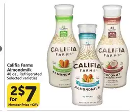 Vons Califia Farms Almondmilk offer