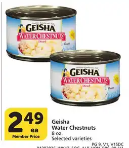 Albertsons Geisha Water Chestnuts offer