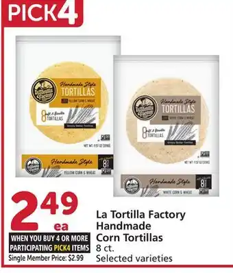 Vons La Tortilla Factory Handmade Corn Tortillas offer