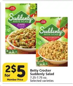 Albertsons Betty Crocker Suddenly Salad offer