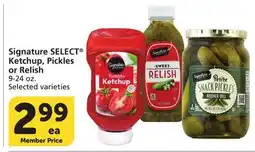 Vons Signature SELECT Ketchup, Pickles or Relish offer