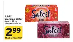 Vons Soleil Sparkling Water offer