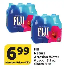 Vons FIJI Natural Artesian Water offer