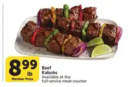 Albertsons Beef Kabobs offer