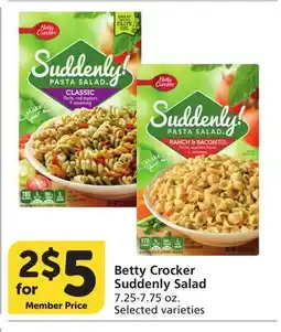 Vons Betty Crocker Suddenly Salad offer