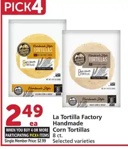 Albertsons La Tortilla Factory Handmade Corn Tortillas offer