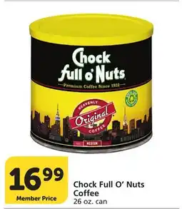 Albertsons Chock Full O'Nuts Coffee offer