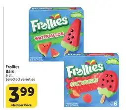 Albertsons Frollies Bars offer