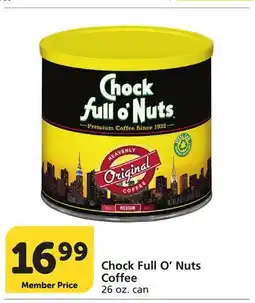Vons Chock Full O'Nuts Coffee offer