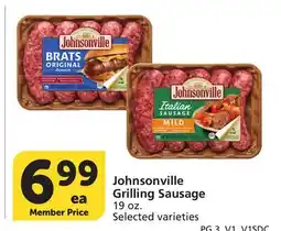 Albertsons Johnsonville Grilling Sausage offer