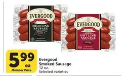 Vons Evergood Smoked Sausage offer