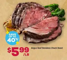 Grocery Outlet Angus Beef Boneless Chuck Roast offer