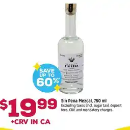Grocery Outlet Sin Pena Mezcal offer