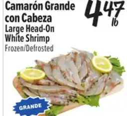 El Super Large Head-On White Shrimp offer