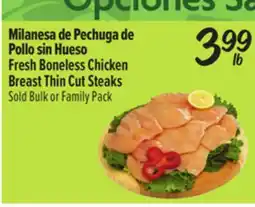 El Super Fresh Boneless Chicken Breast Thin Cut Steaks offer