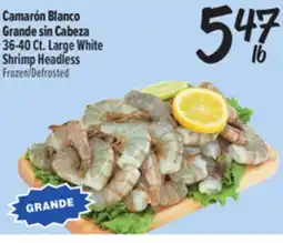 El Super Large White Shrimp Headless offer