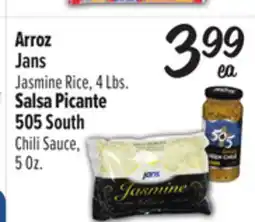 El Super Jans Jasmine Rice, 4Lbs., 505 South Chili Sauce,5 Oz offer