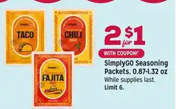 Grocery Outlet SimplyGO Seasoning Packets, 0.87-1.32 oz offer