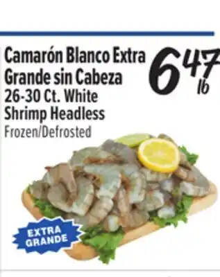 El Super White Shrimp Headless offer