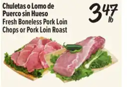 El Super Fresh Boneless Pork Loin Chops or Pork Loin Roast offer