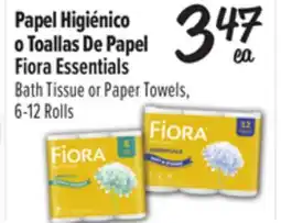 El Super Essentials Bath Tissue or Paper Towels offer