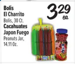 El Super El Charrito Bolis, 30 Ct. Japon Fuego Peanuts Jar, 14.11 Oz offer