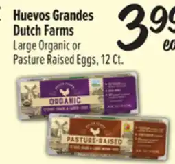 El Super Large Organic or Pasture Raised Eggs offer