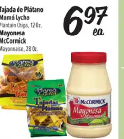 El Super Mamá Lycha Plantain Chips, 12Oz., McCormick Mayonnaise, 28Oz offer