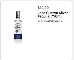 Walgreens Jose Cuervo Silver Tequila, 750ml offer