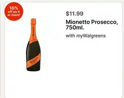 Walgreens Mionetto Prosecco, 750ml offer