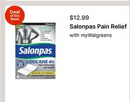 Walgreens Salonpas Pain Relief offer