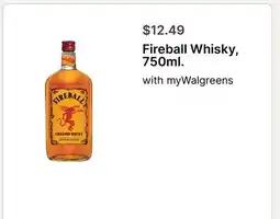 Walgreens Fireball Whisky offer